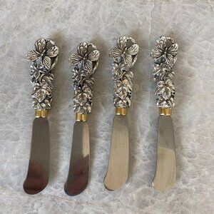 1990s Vintage Arthur Court Butterfly Spreaders in Box- Set of 4